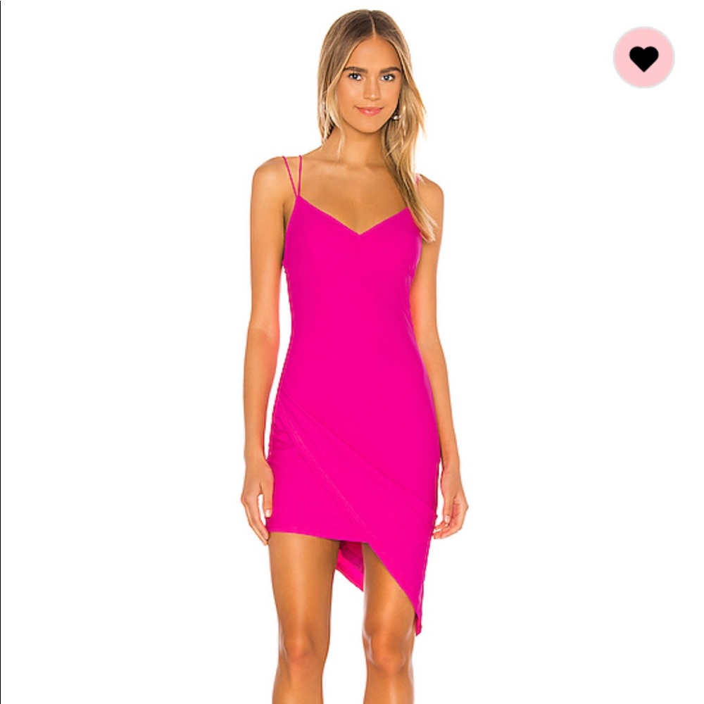 Revolve hot pink dress